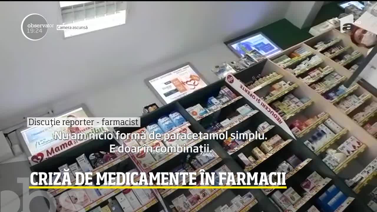 Criză acută &icirc;n farmacii! Paracetamolul nu mai este de găsit