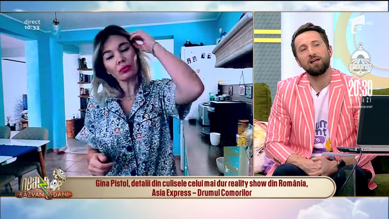 Gina Pistol, în direct, din autoizolare! Ce nu se vede în „Asia Express”. „Erau dimineți în care nu aveam apă, ca să mă spăl” – VIDEO
