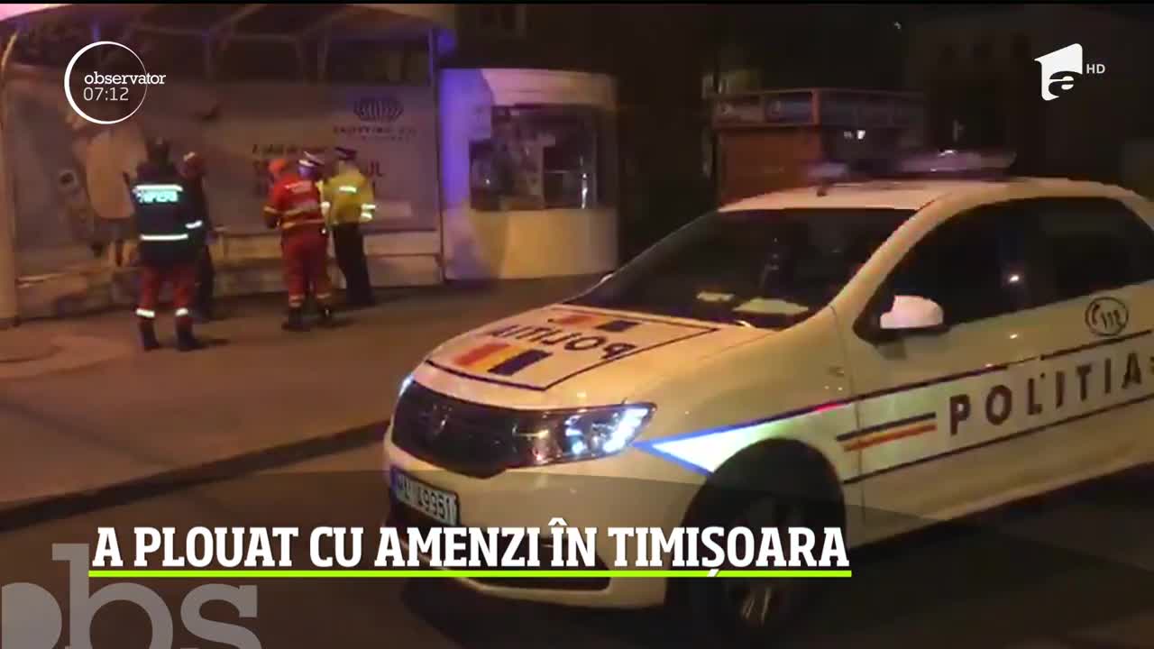A plouat cu amenzi &icirc;n Timișoara. Oamenii care au ieşit din case au fost sancționați dur