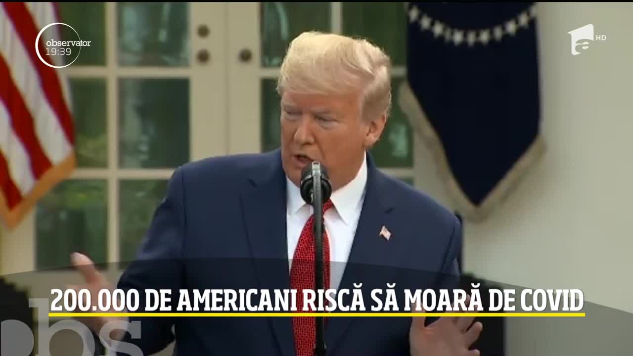 Două sute de mii de americani ar putea muri din cauza pandemiei de coronavirus