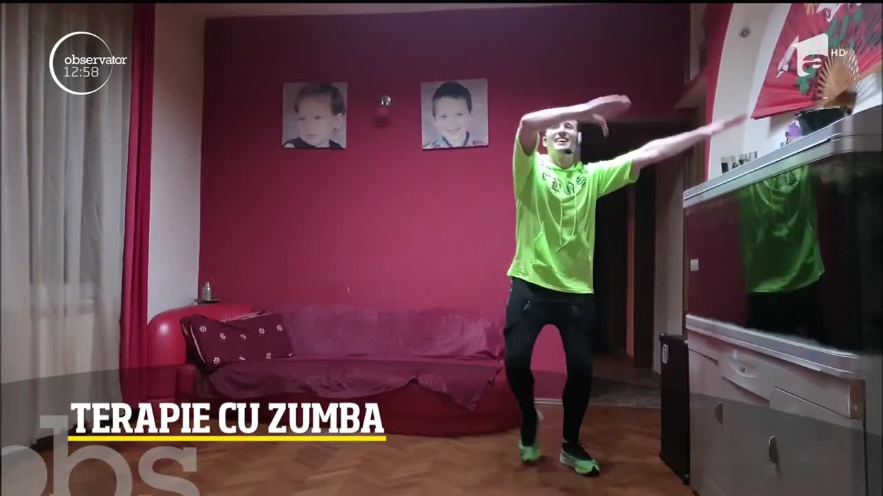 Andrei Oşanu, terapie cu zumba &icirc;n izolare