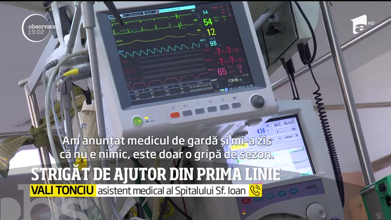 Coronavirusul doboară, r&acirc;nd pe r&acirc;nd, medicii rom&acirc;ni. Avem sute de cadre medicale infectate &icirc;n ţară şi spitale care nu mai au cu ce şi cu cine să facă faţă valului de &icirc;mbolnăviri