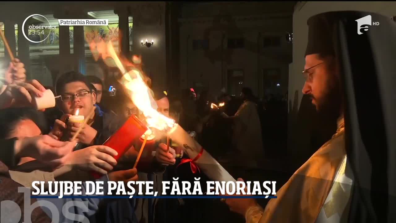 Slujba de Paşte, fără enoriași