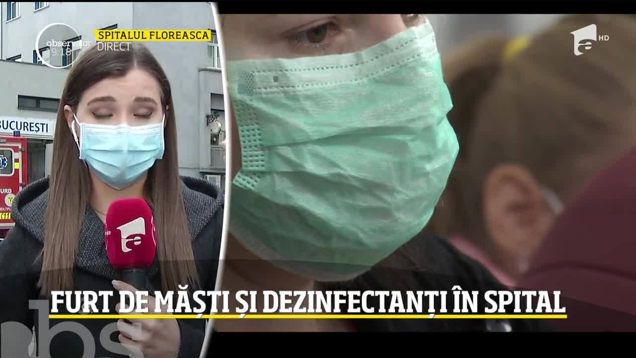 &Icirc;n cea mai mare criză a sistemului medical rom&acirc;nesc, un asistent a furat, din depozitul spitalului &icirc;n care lucra, mii de măşti şi dezinfectanţi