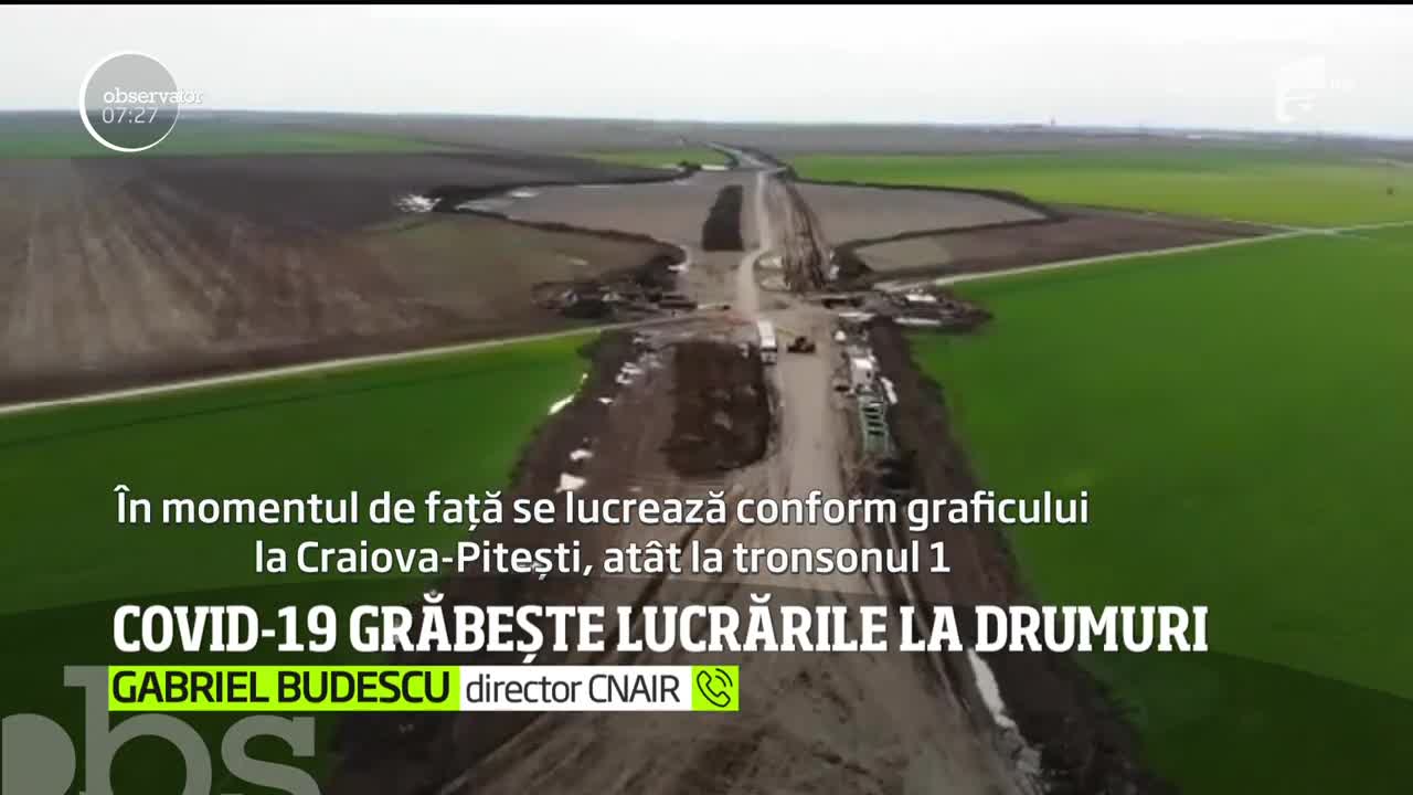 &Icirc;ntr-o lume &icirc;nchisă, un drum expres Craiova-Pitești e deschis. Pentru muncitori şi utilaje. Şi se lucrează la foc continuu pentru a fi gata la timp