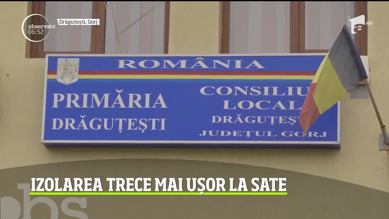 Pentru oamenii de la sate izolarea nu este chiar aşa greu de suportat. Au tot timpul treabă prin casă sau grădină
