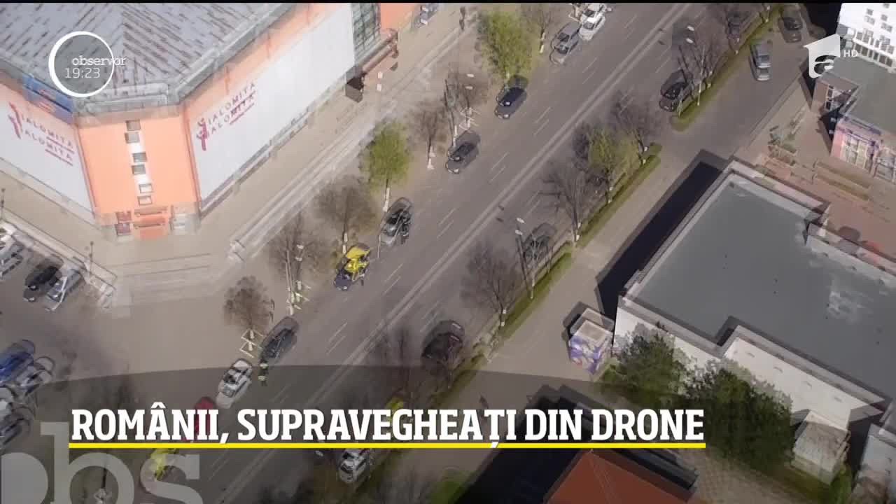 Rom&acirc;nii, supravegheați din drone