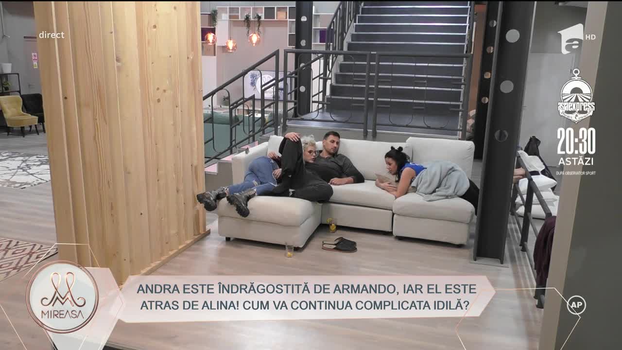 Andra este &icirc;ndrăgostită de Armando, iar el este atras de Alina. Cum va continua complicata idilă