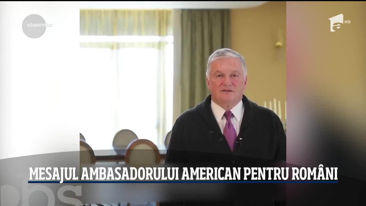 Mesajul ambasadorului SUA la Bucureşti pentru medicii din Rom&acirc;nia