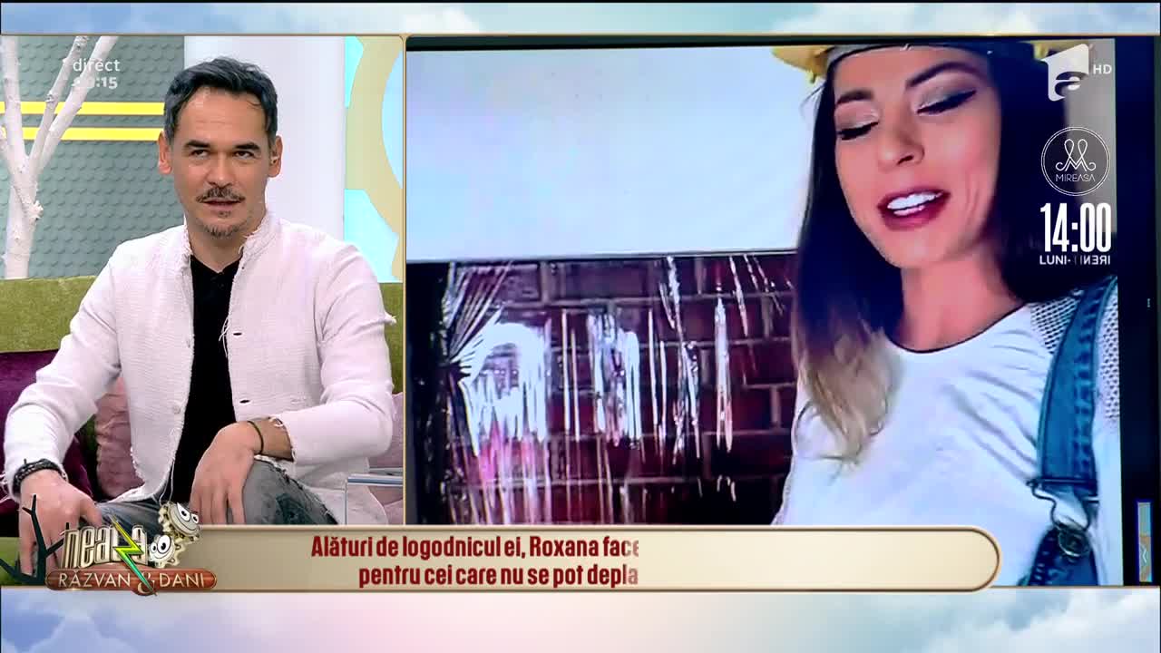 Roxana Nemeș &icirc;și zugrăvește singură apartamentul: Este haos organizat