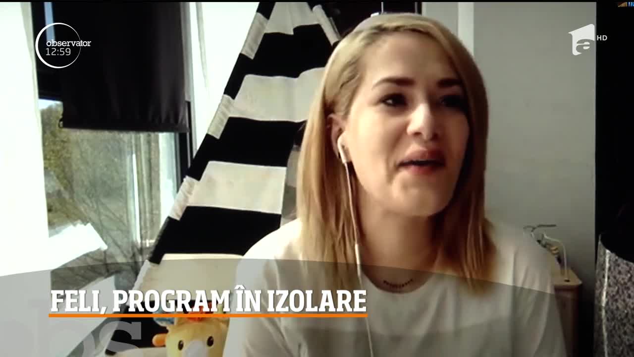Feli, program &icirc;n izolare. Ce activități are artista acasă