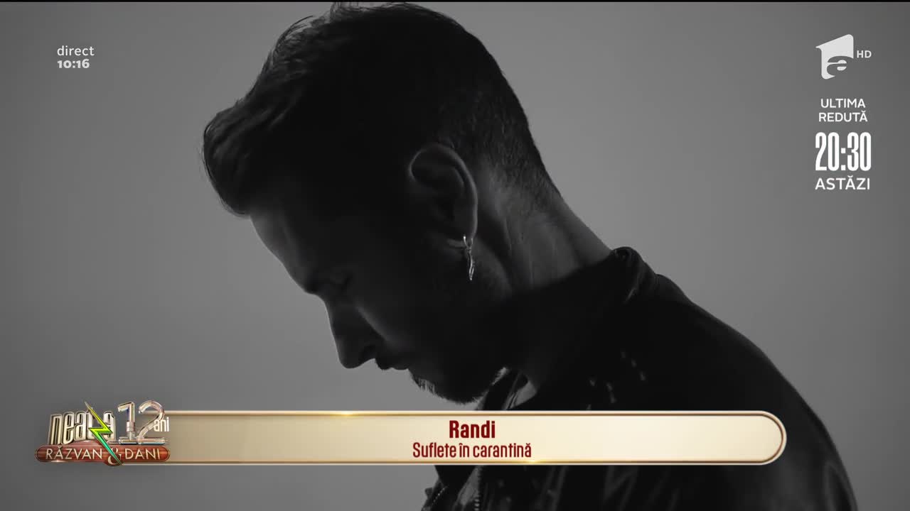 Randi c&acirc;ntă piesa Suflete &icirc;n carantină, la Neatza cu Răzvan și Dani