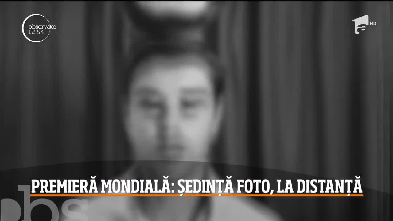 Premieră mondială: Ședință foto, la distanță