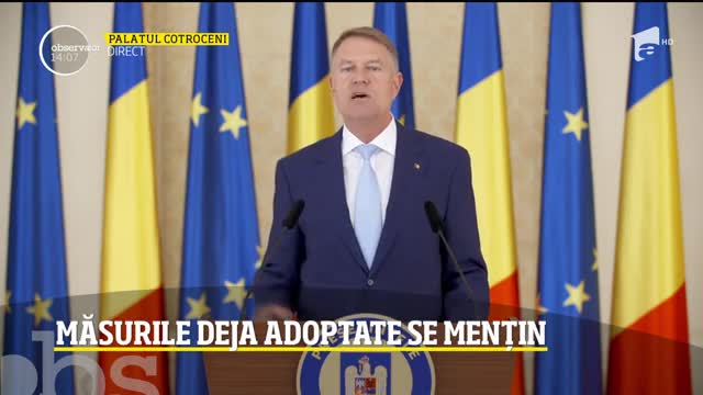 Președintele Klaus Iohannis prelungește starea de urgență: Școlile r&acirc;m&acirc;n &icirc;nchise