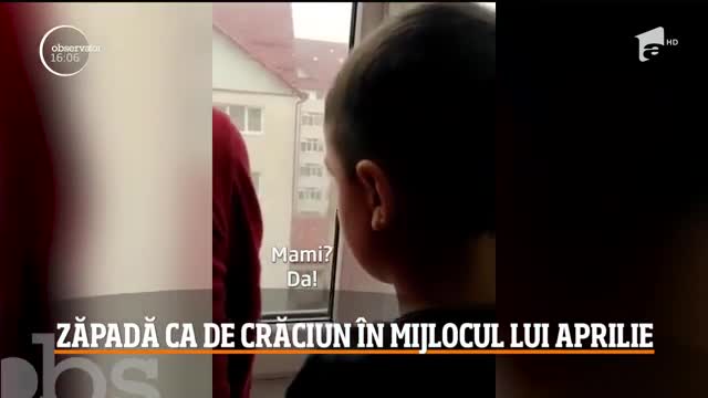 A nins &icirc;n Suceava. Temperaturile au scăzut &icirc;n toate zonele țării