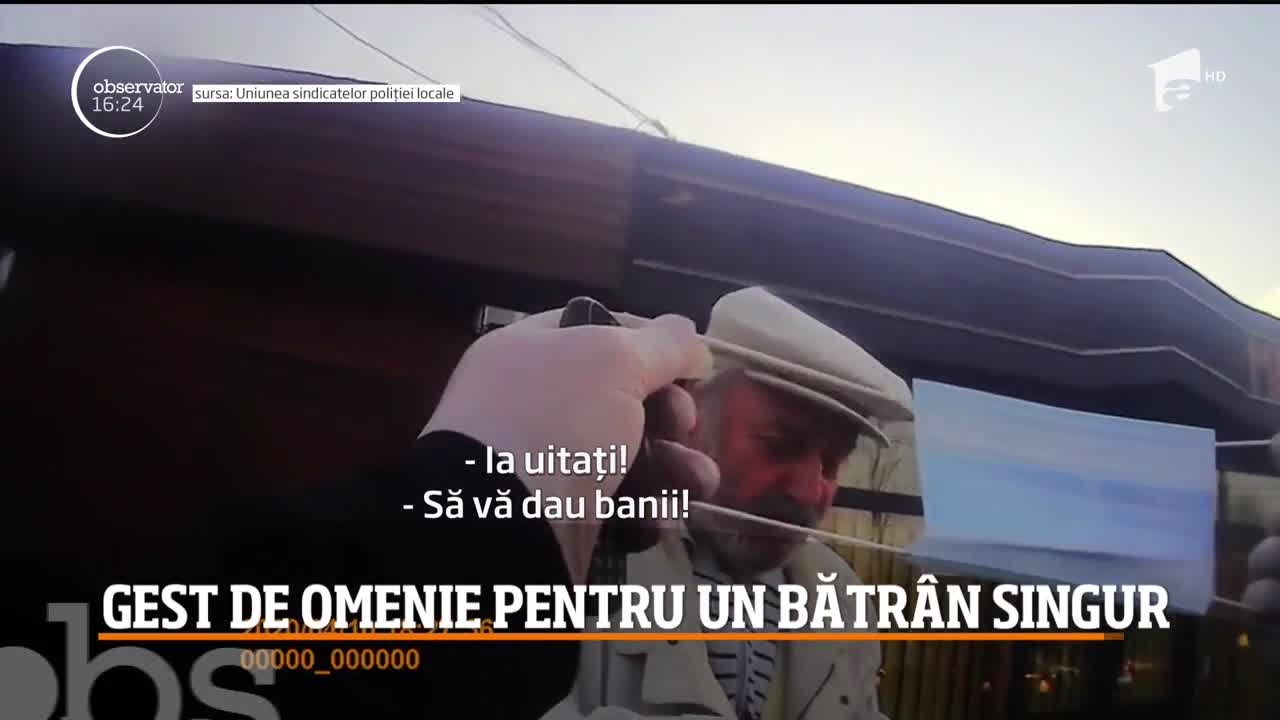 Gest de omenie pentru un bătr&acirc;n singur