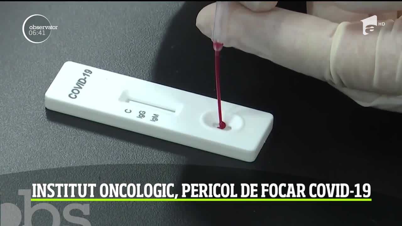 Pacienţi ai Institutului Oncologic din Cluj-Napoca, testaţi pozitiv cu noul coronavirus