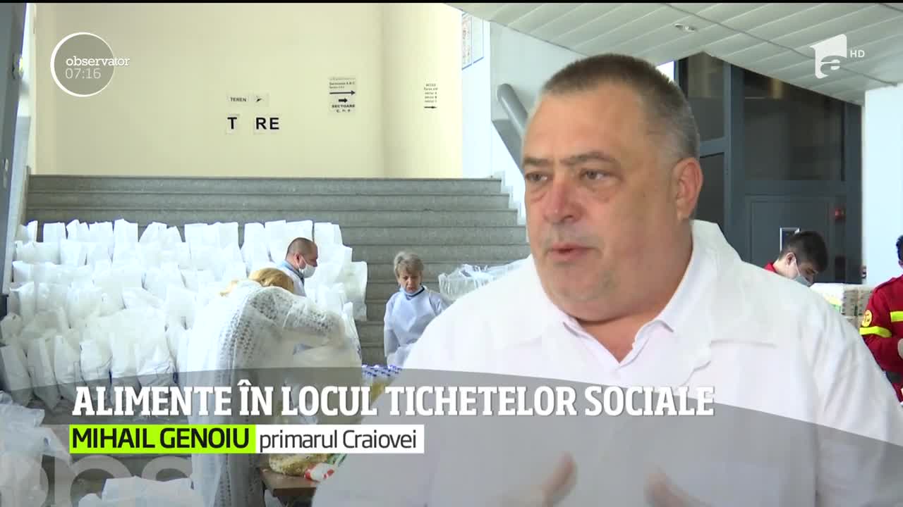 Alimente &icirc;n locul tichetelor sociale, &icirc;n Craiova