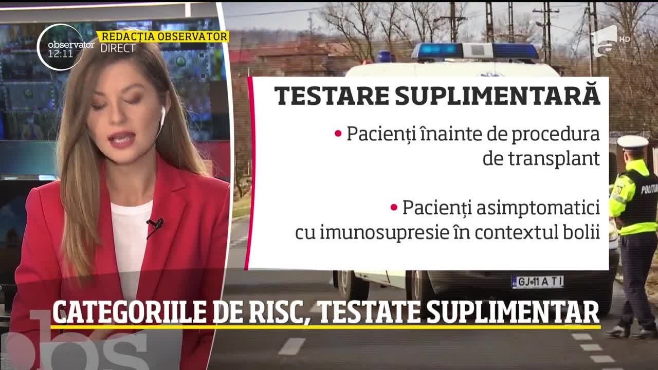 Observator Update, 16 aprilie, ora 12:00: Categoriile de risc, testate suplimentar