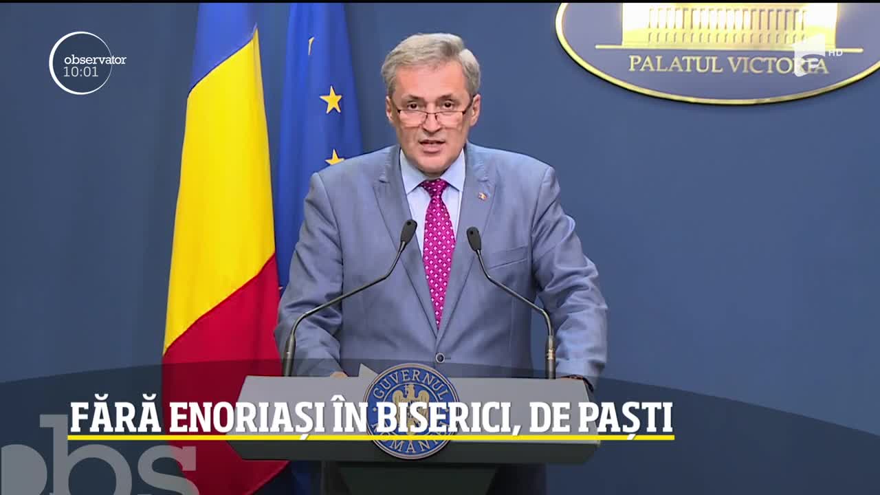 Observator Update, 16 aprilie, ora 10:00: Fără enoriaşi &icirc;n biserici, de Paşte