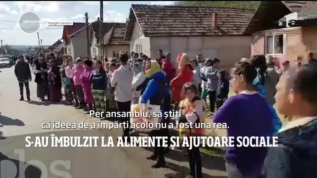 &Icirc;mbulzeală pentru ajutoare sociale &icirc;n oraşul Jibou