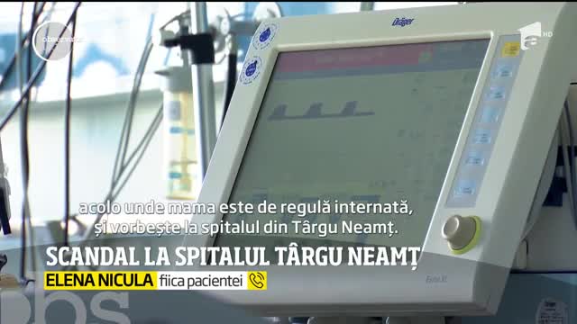 Scandal la Spitalul T&acirc;rgu Neamţ după ce fiica unei paciente, dependente de dializă, spune că a fost expusă virusului ucigaş