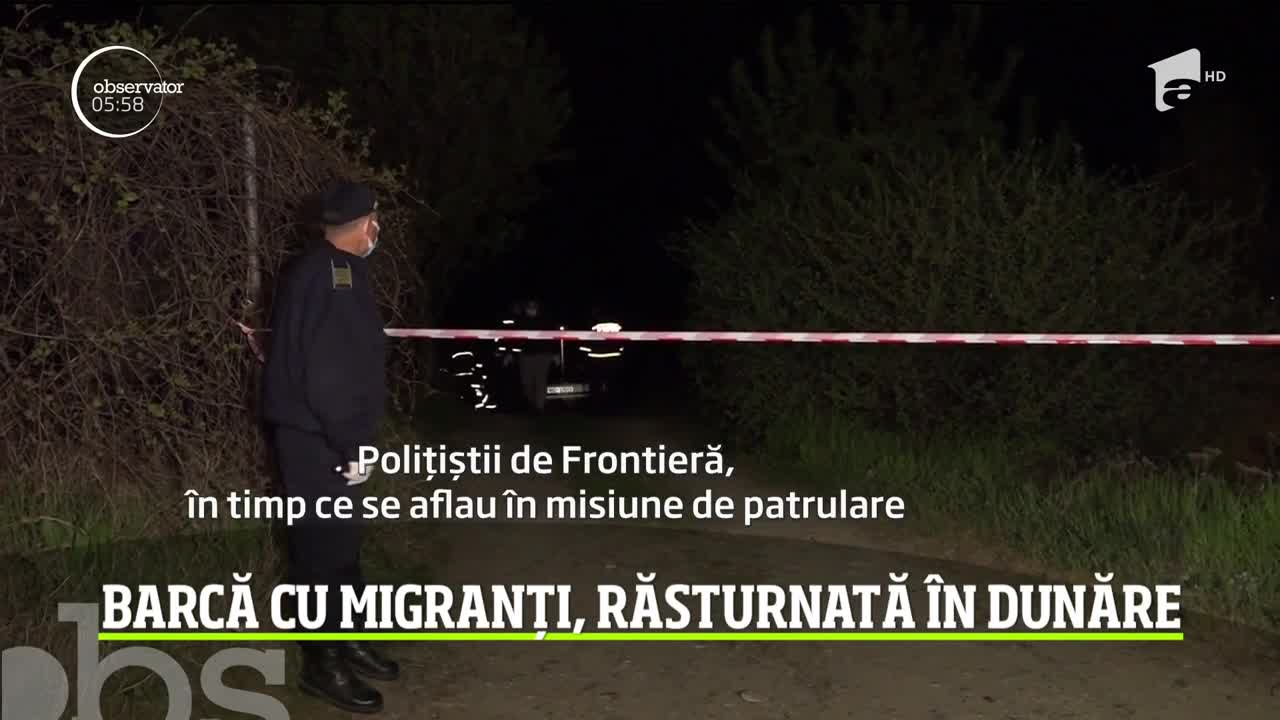 Barcă cu migranți, răsturnată &icirc;n Dunăre