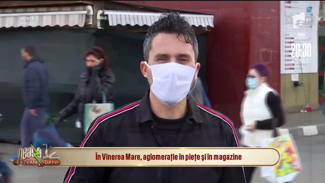 &Icirc;n Vinerea mare, aglomeraţie &icirc;n pieţe şi magazine