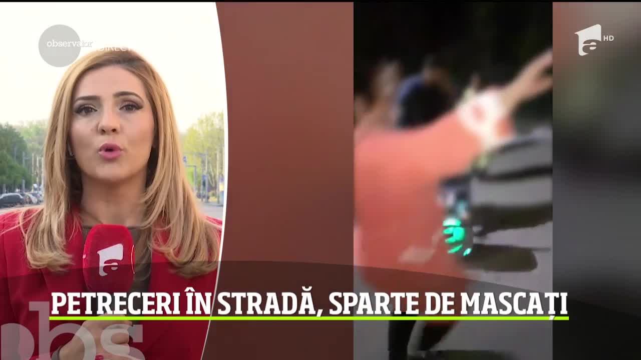 Petreceri &icirc;n stradă, sparte de mascați