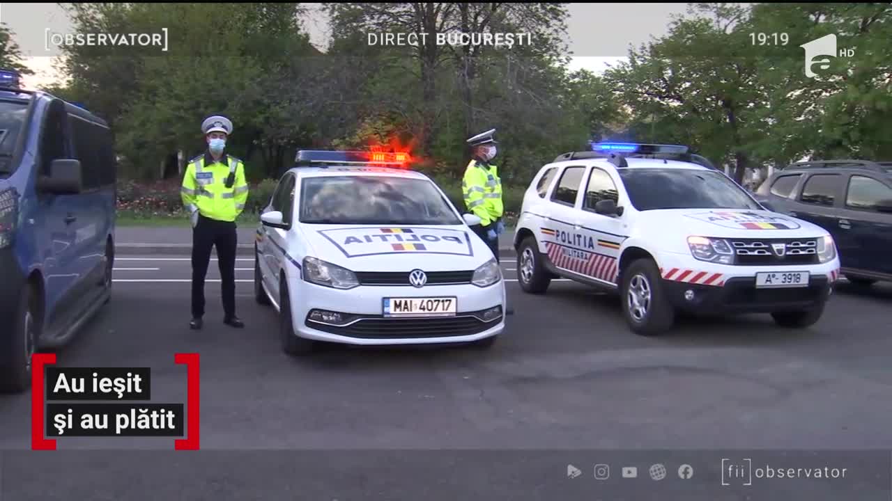 Peste cinci mii de rom&acirc;ni amendați de Paște