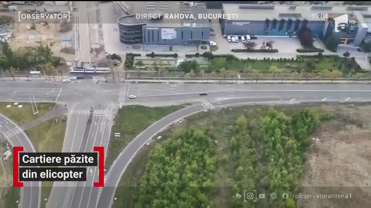Cartierul Rahova, păzit din elicopter