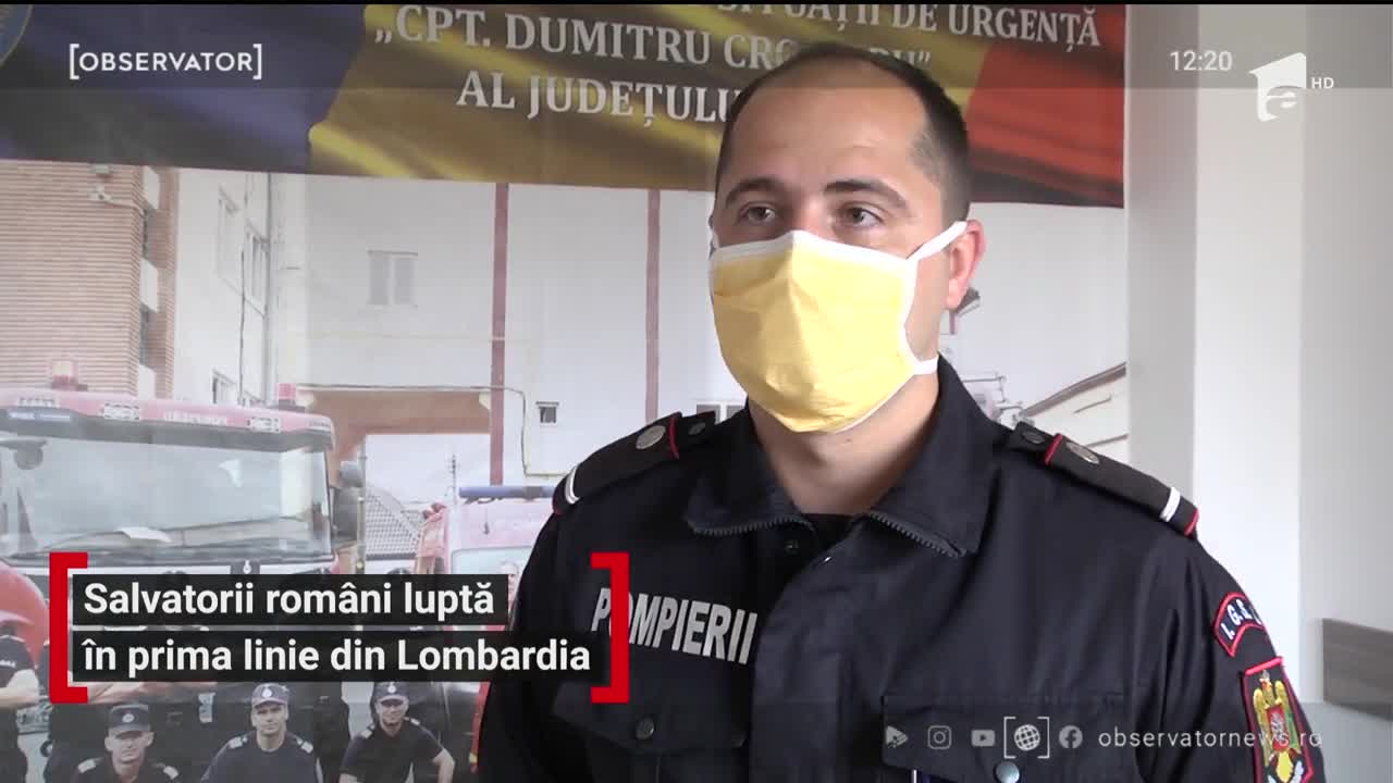 Salvatorii rom&acirc;ni luptă &icirc;n prima linie din Lombardia