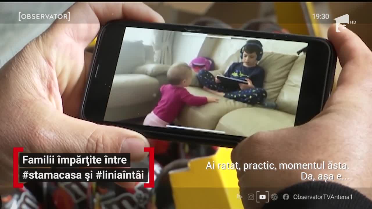 Familii &icirc;mpărțite &icirc;ntre #staiacasă  și #liniaintai
