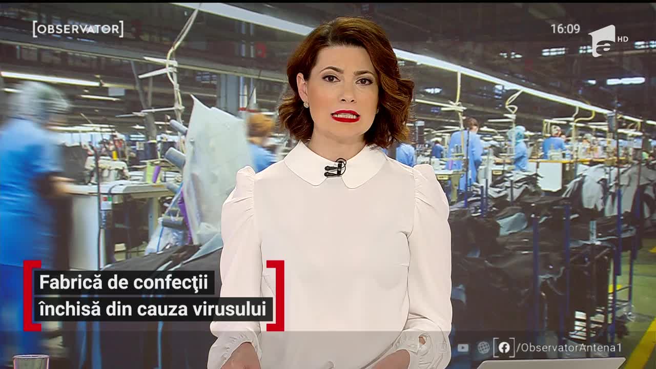 Fabrică de confecții &icirc;nchisă din cauza virusului Covid-19