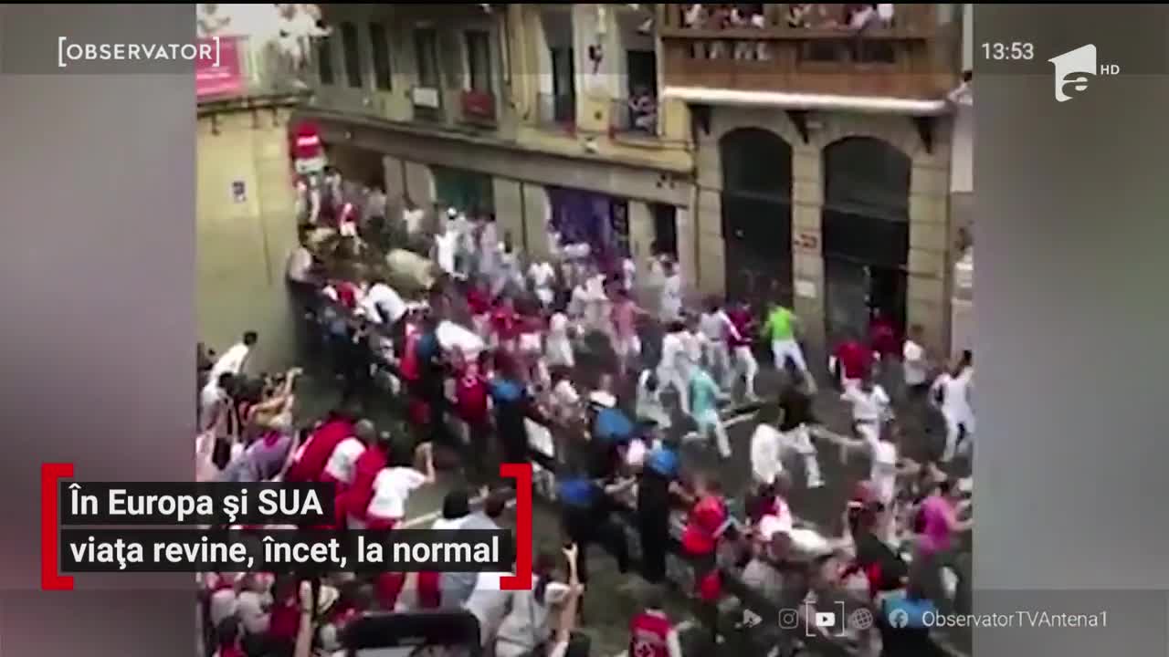 &Icirc;n Europa și SUA, viața revine, &icirc;ncet, la normal