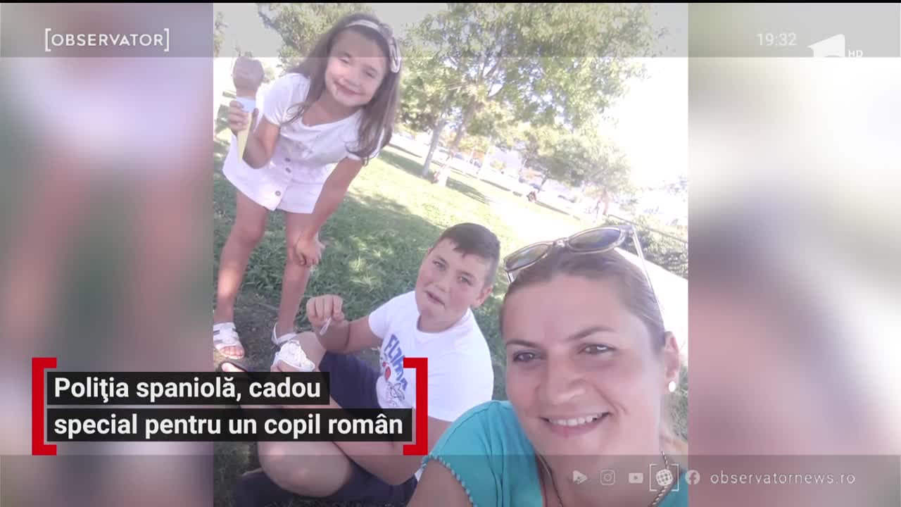 Poliția spaniolă, cadou special pentru un copil rom&acirc;n
