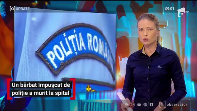 Observator Update, 22 aprilie, ora 9:00: Un bărbat &icirc;mpușcat de poliție a murit la spital