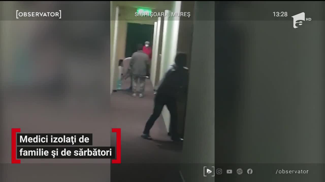 Medici izolați de familie de sărbători