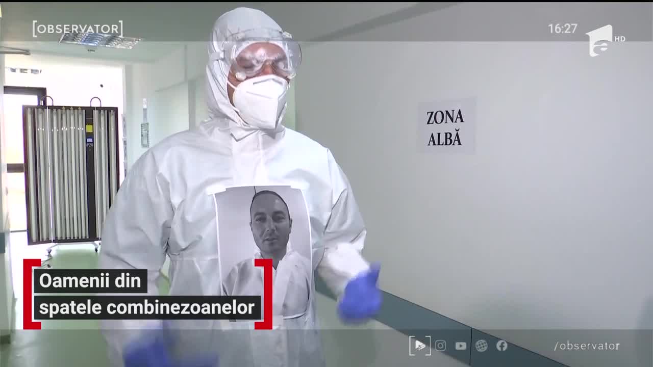 Medicii din Timișoara și-au printat fotografii pe costumele de protecţie