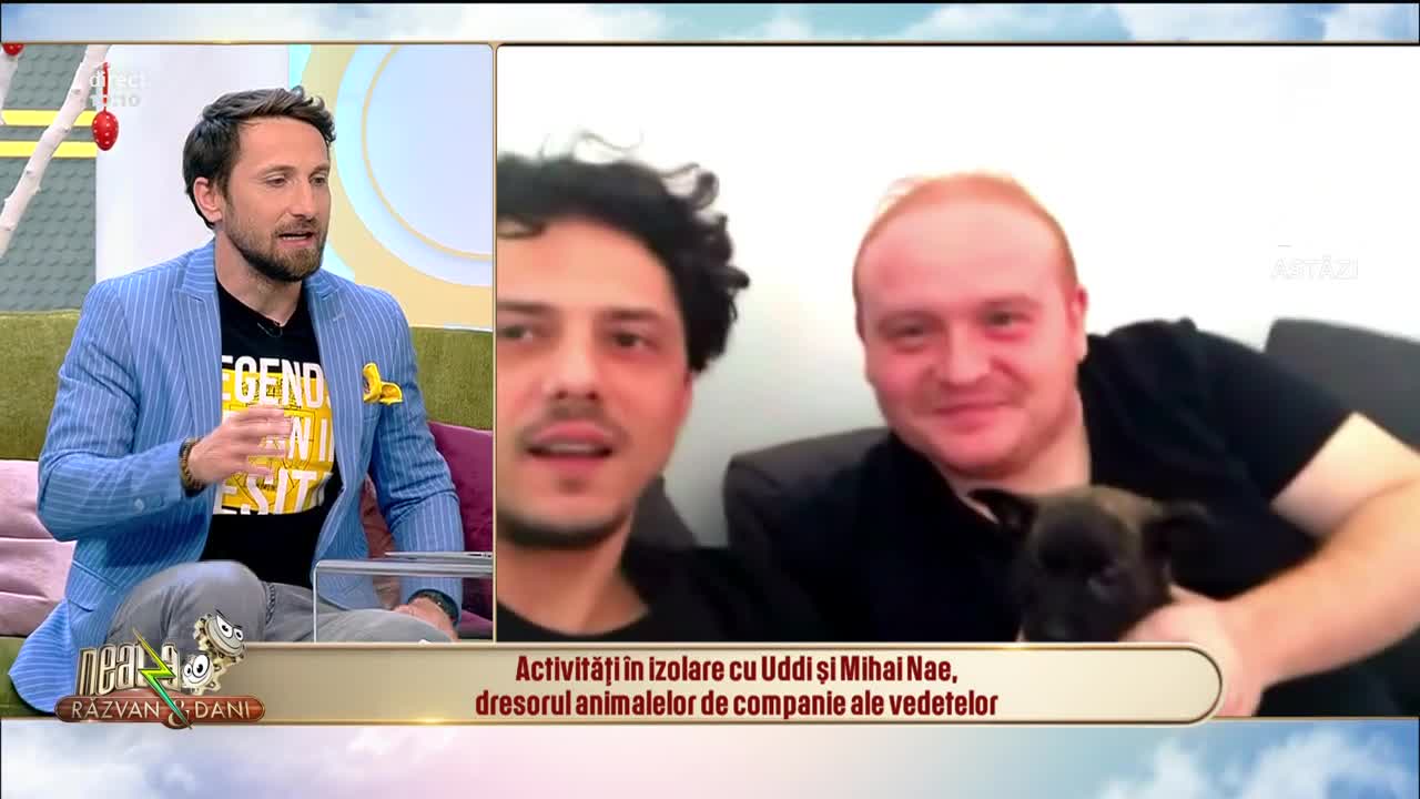 Activități &icirc;n izolare cu Uddi și Mihai Nae, dresorul animalelor de companie ale vedetelor