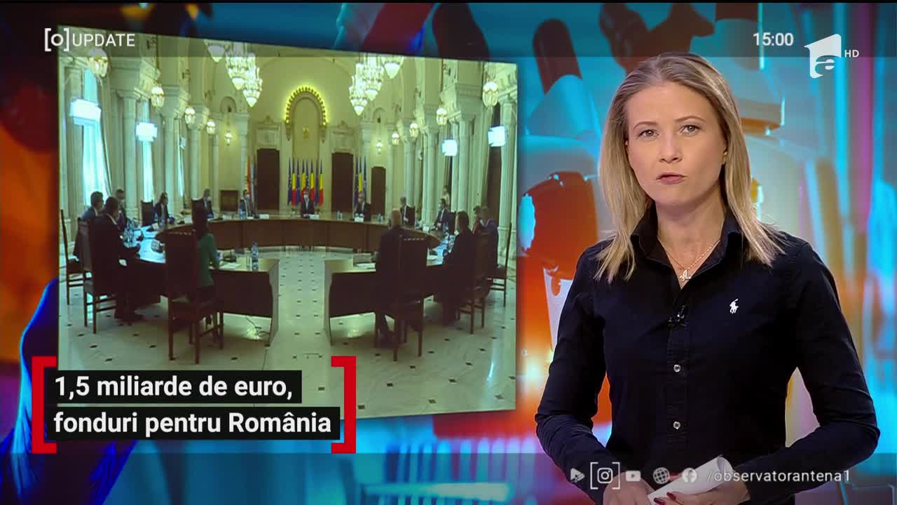 Observator Update, 23 aprilie, ora 15:00: 1,5 miliarde de euro, fonduri pentru Rom&acirc;nia