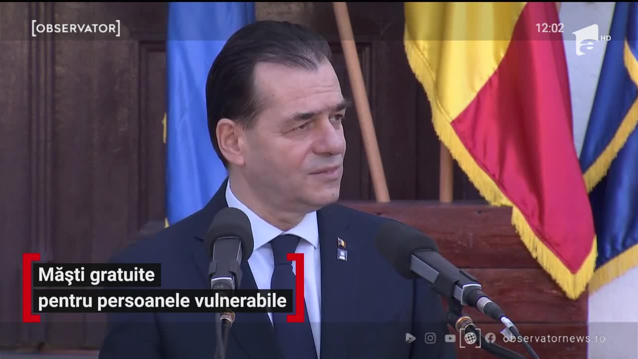 Măști gratuite pentru persoanele vulnerabile