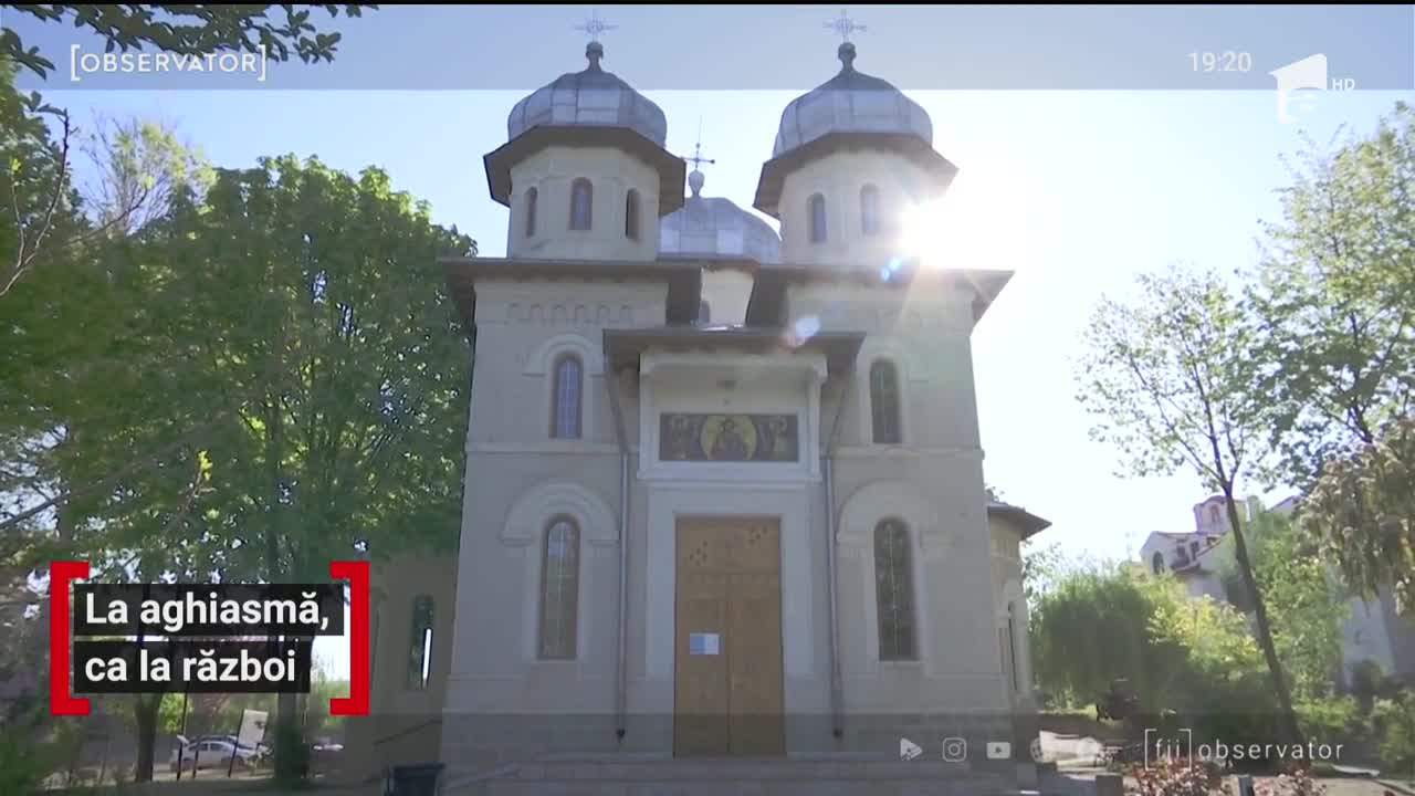 Zeci de oameni s-au &icirc;nghesuit la o biserică din Năvodari, ca să asculte slujba de Izvorul Tămăduirii