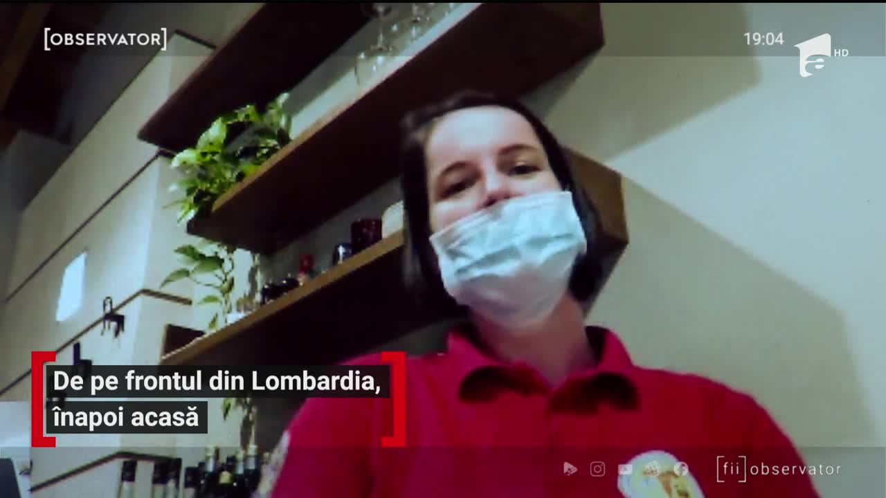Final de misiune &icirc;n lacrimi pentru 15 medici şi asistente pe frontul din Italia