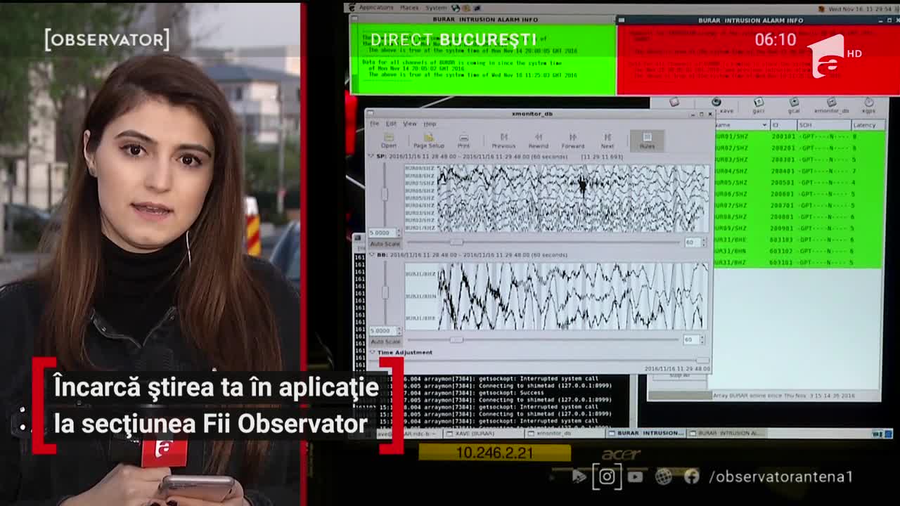 Un cutremur cu magnitudinea de 5 pe scara Richter a zguduit Rom&acirc;nia