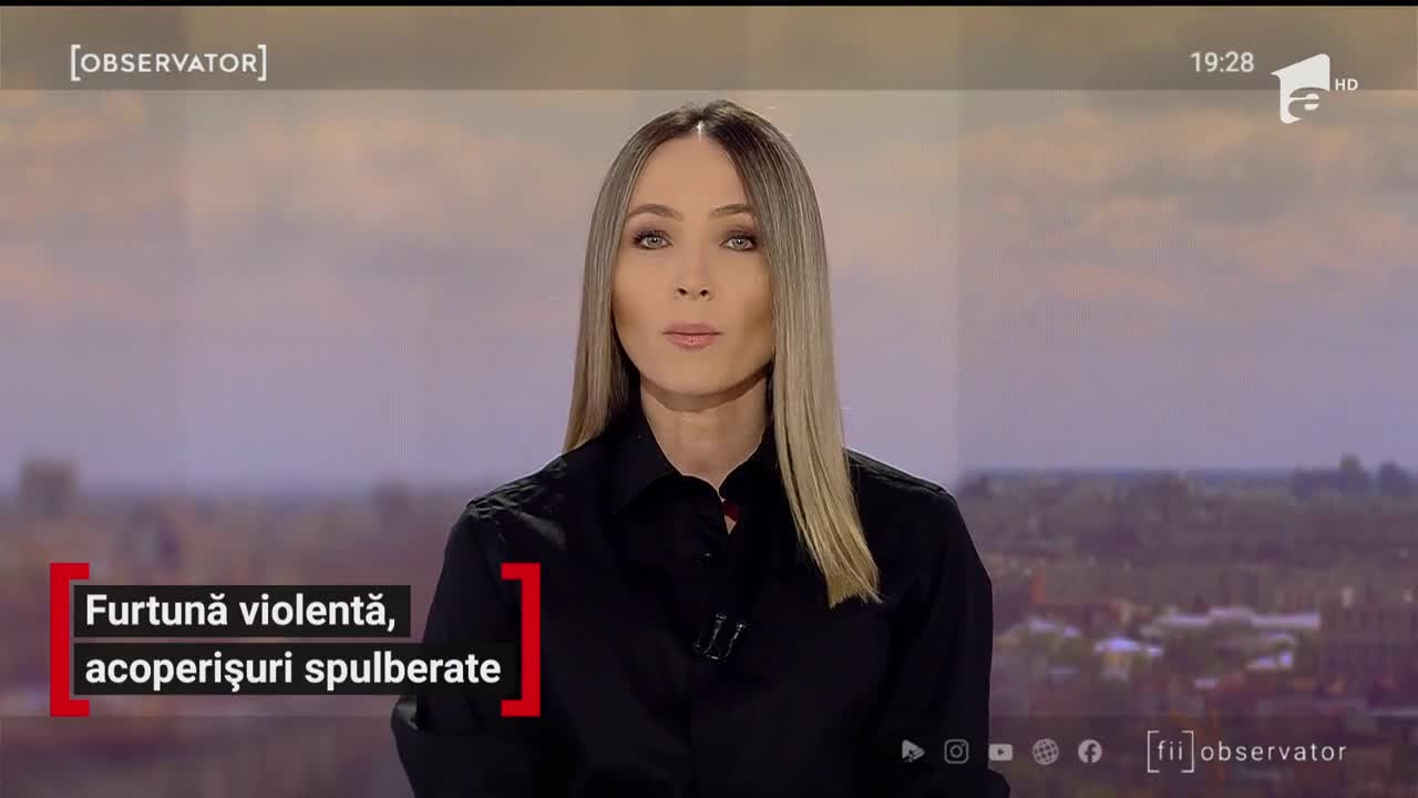 O furtună violentă a făcut prăpăd &icirc;n nord-vestul ţării