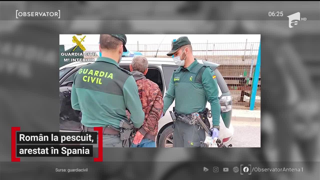 Un rom&acirc;n a fost arestat &icirc;n Spania, după ce a fost prins la pescuit