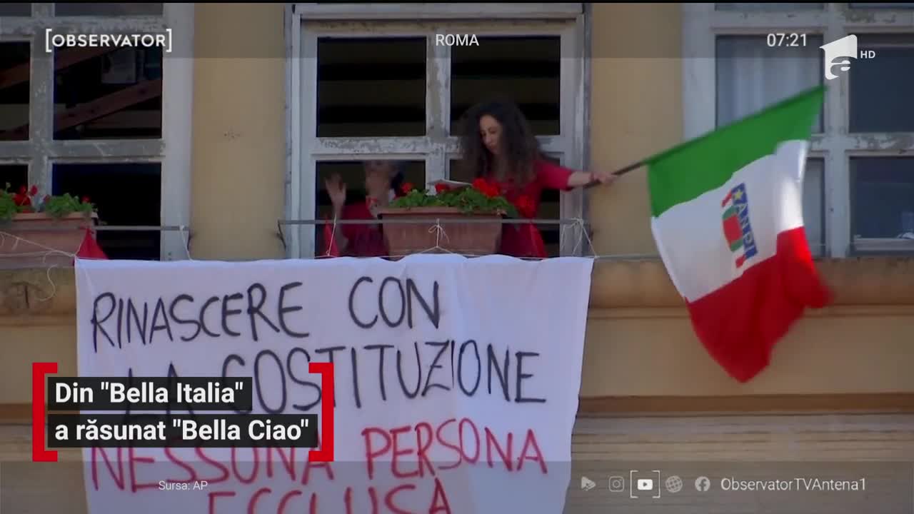 Versurile melodiei "Bella Ciao" au răsunat &icirc;n toată Roma