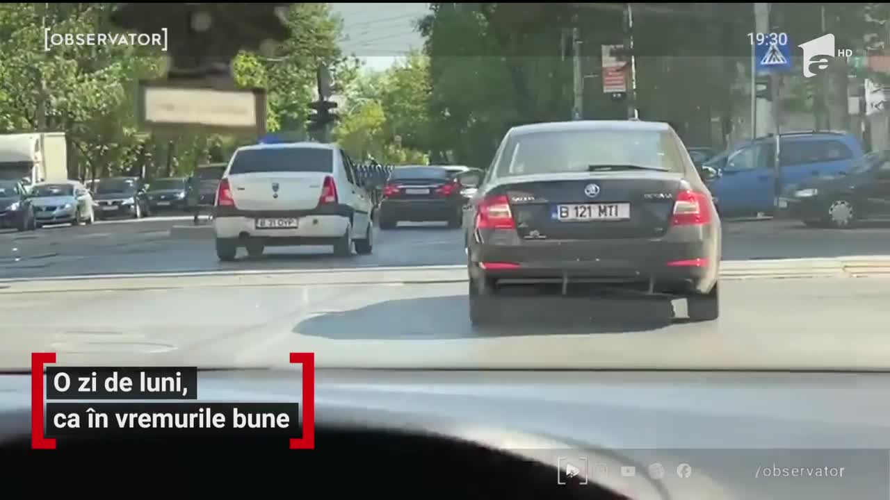 Blocajele &icirc;n trafic au reapărut după mai bine de o lună &icirc;n care străzile au fost pustii