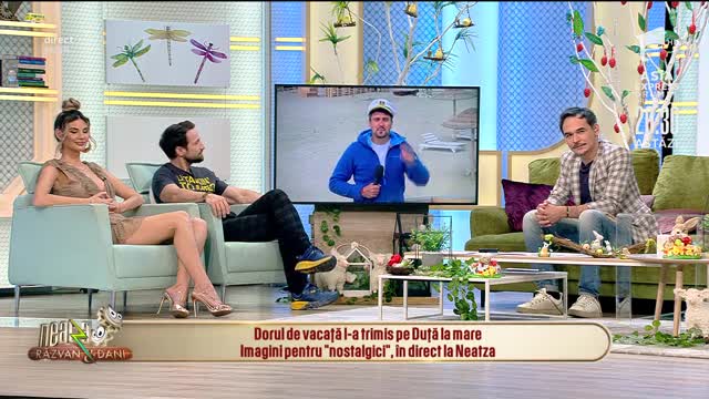 Dorul de vacanţă l-a trimis pe Duţă la mare! Imagini pentru "nostalgici", &icirc;n direct, la Neatza